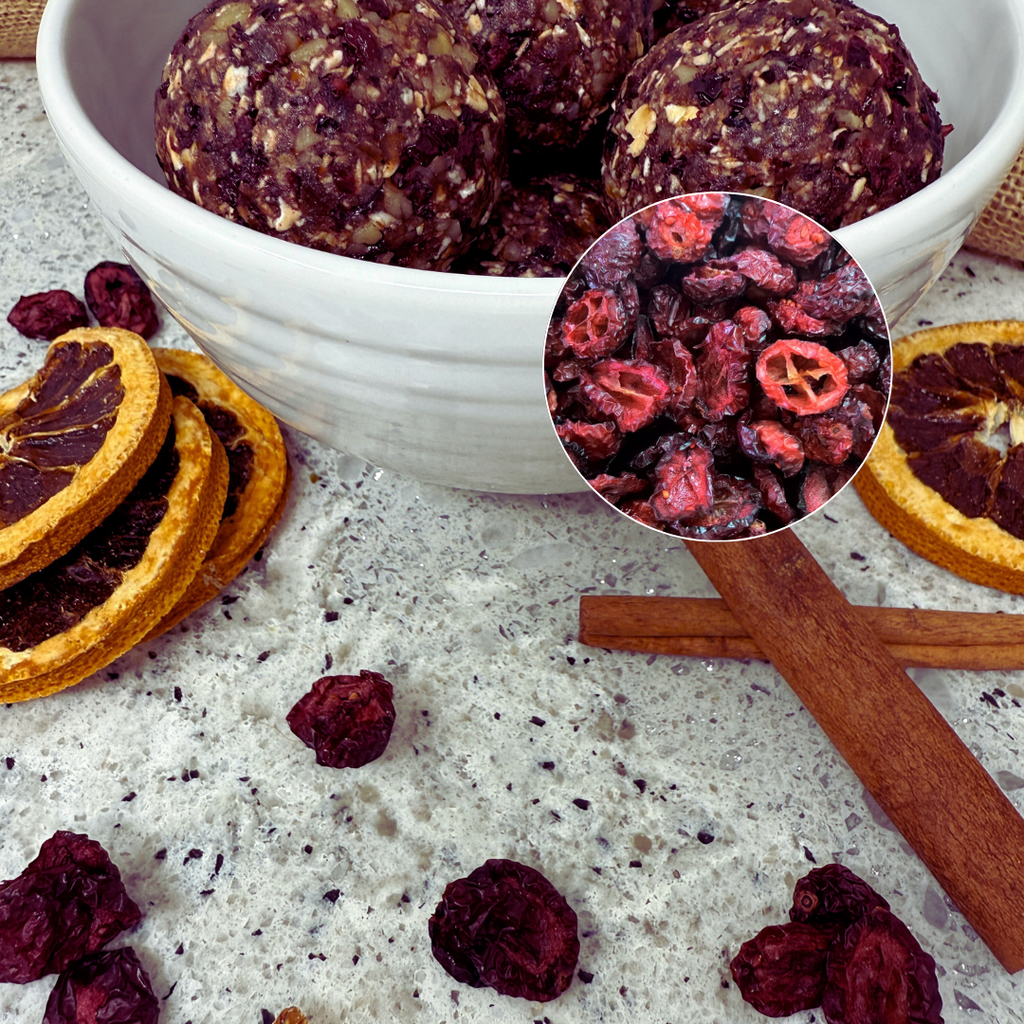 Cranberry Orange Walnut Oatballs