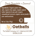 Dark Chocolate Coconut Oatballs