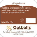 Gingerbread Oatballs