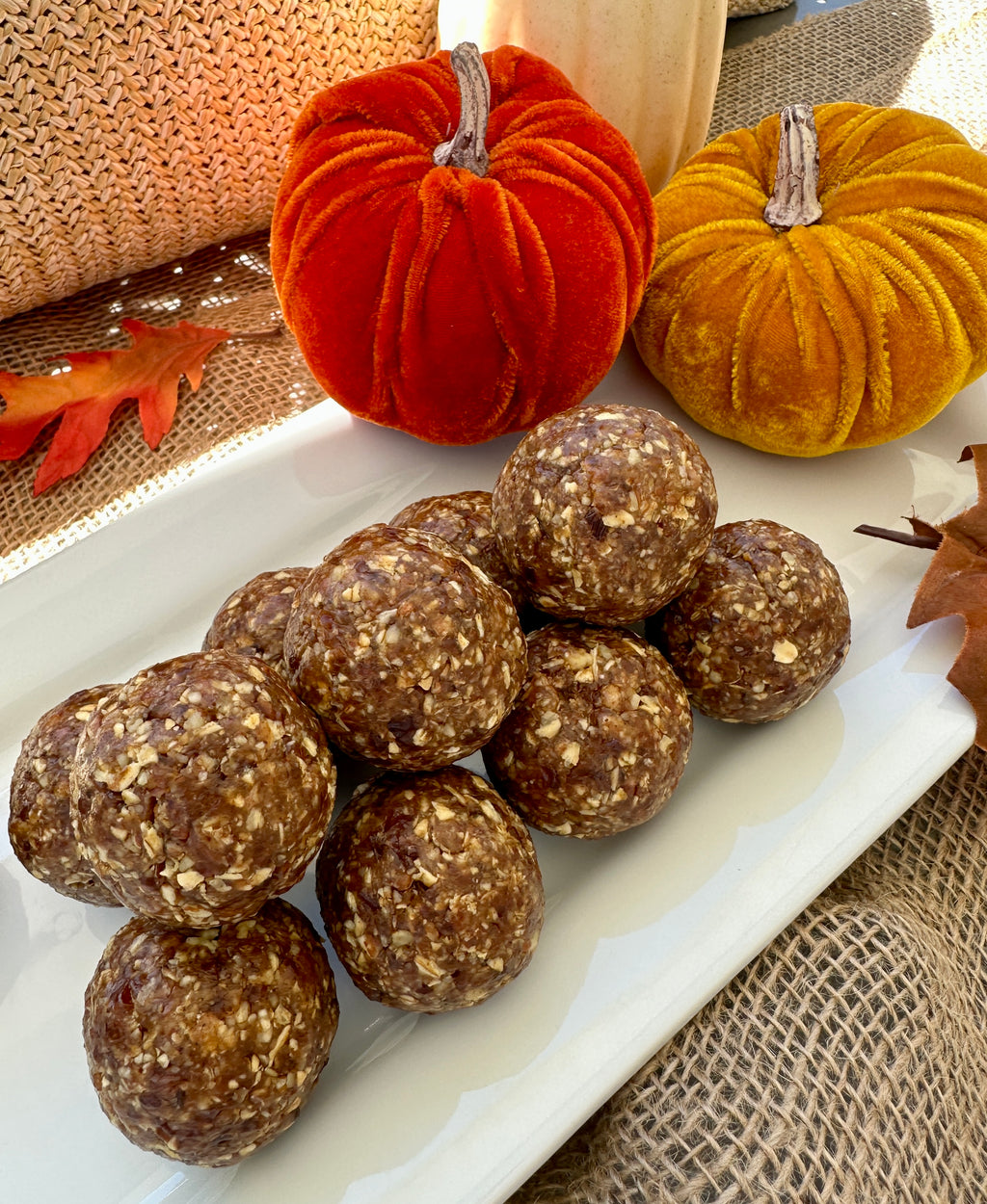 Maple Pumpkin Pecan Oatballs