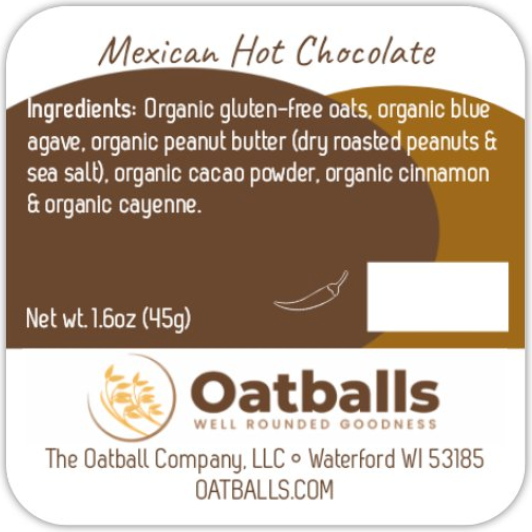 Mexican Hot Chocolate Oatballs