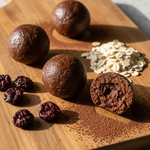 Dark Chocolate Cherry Oatballs Promotional Image