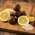 Dark Chocolate Lemon Oatballs Promotional Image