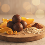 Dark Chocolate Orange Oatballs Romantic Promotional Image