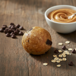 Oatball with peanut butter and chocolate chips