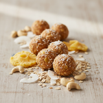 Piña Colada Oatballs - Asymmetrical